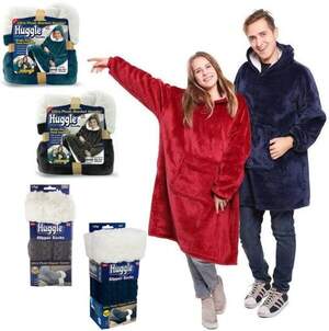 Плед с капюшоном Huggle Hoodie + Носки Huggle Slipper Socks Плед с капюшоном Huggle Hoodie + Носки Huggle Slipper Socks