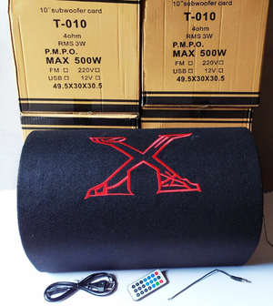 10" Активный сабвуфер бочка Xplod с Bluetooth 500W + пульт управления