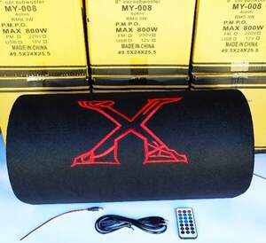 8" Активный сабвуфер бочка Xplod c Bluetooth 800W + пультом
